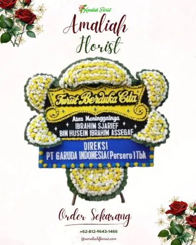 Papan Bunga Duka di Cikelat